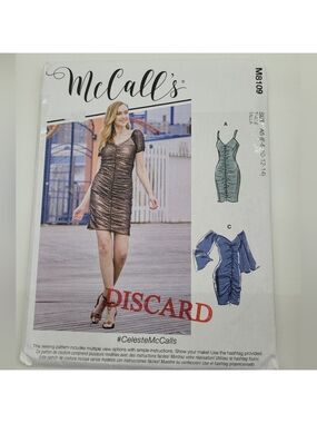 ✨4/$20✨ McCall's M8109 Dress Sewing Pattern Uncut Size 6-14 DIY Supplies